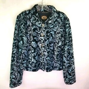 County Clothing Company Velour Fleece Cardigan.